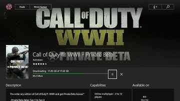 How to Predownload the Call of Duty: World War 2 Beta on the Xbox One Early! (Call of Duty WW2 Beta)