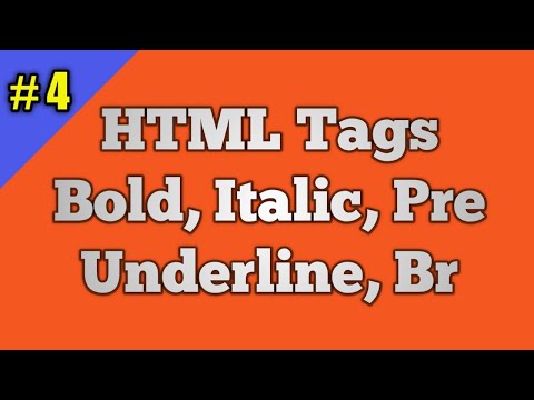 Cara Membuat Text Bold, Italic dan Underline dan More | Tutorial HTML | Bagian - 4 | Sunil Kushwaha