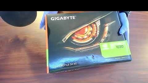 NVIDIA GT 1030 DDR4 GIGABYTE *ASMR* UNBOXING