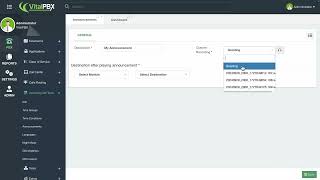 Configuring Announcements in VitalPBX