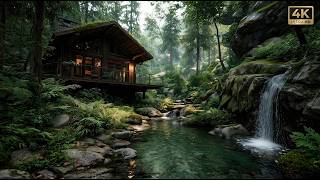 Forest Cabin by Waterfall – Nature’s Tranquil Mountain Escape