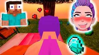 I Gave Jenny-Rumi Tyan A Diamond In Minecraft Skyblock This Happened