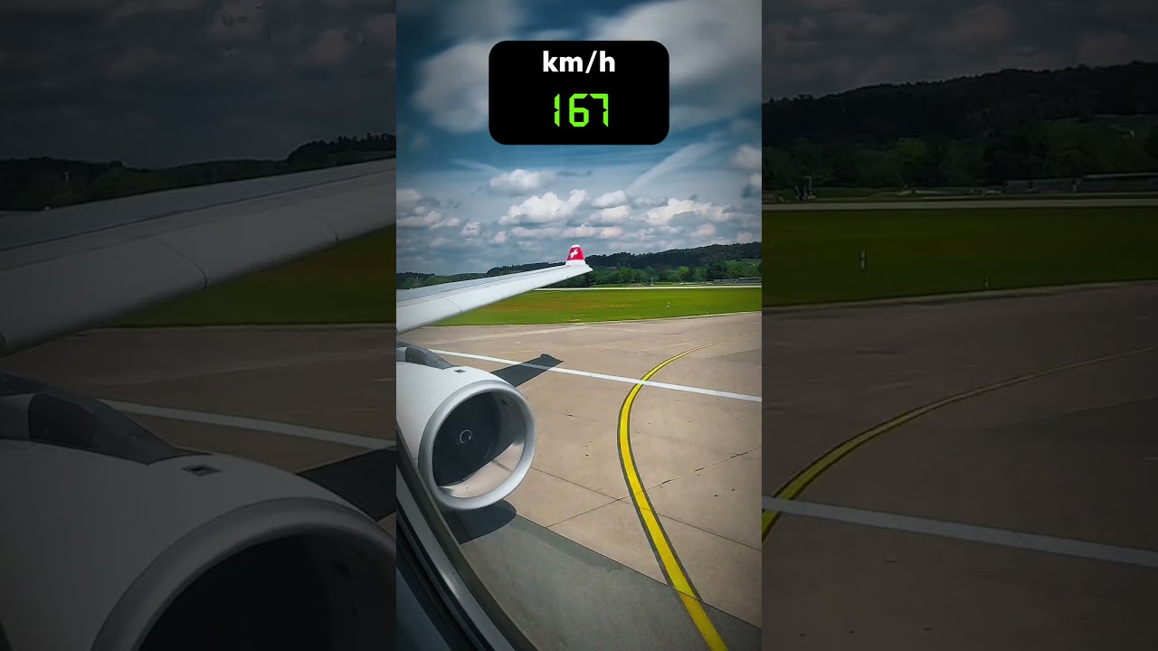 Airbus A330 takeoff from zero to airborne in one minute 