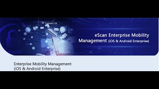Escan EMM (Enterprise Mobility Management) / Mobile Devise Management. screenshot 3