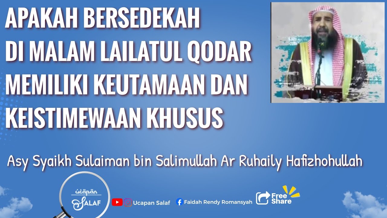 Apakah Bersedekah Di Malam Lailatul Qodar Mempunyai Keistimewaan dan Keutamaan Khusus