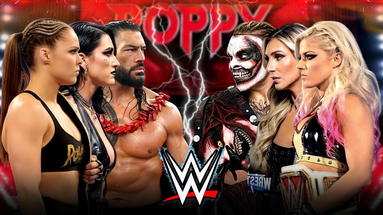 Полный матч Ронда Роузи, Риа Рипли и Роман Рейнс против Алексы Блис, Шарлотты и «Финда» | 25 февр...