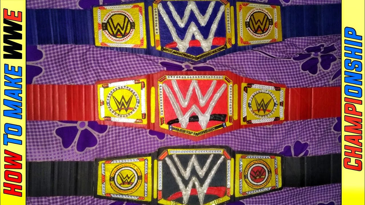 How To Make WWE Championship | How To Make WWE Belt
