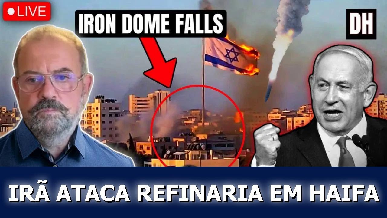 Mísseis do Irã DEVASTAM Porto de Haifa e Tel Aviv, Trump mira guerra terrestre | Elijah Magnier