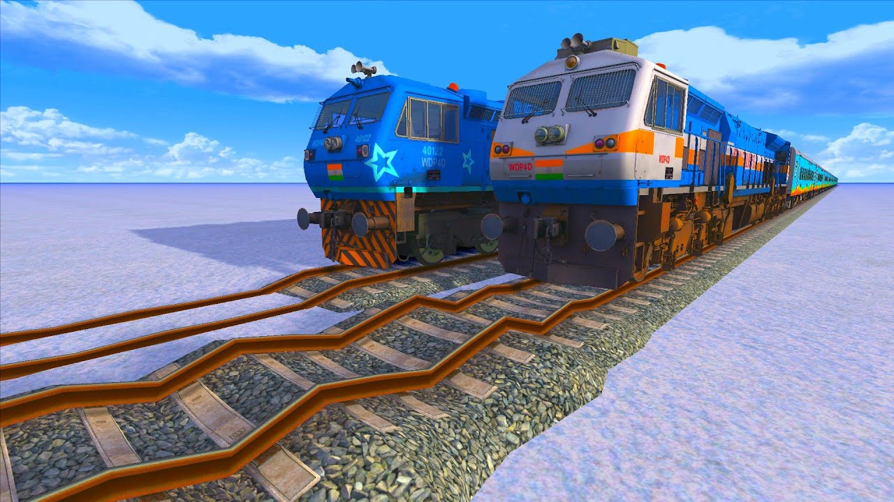 watch-2-trains-running-on-risky-railway-tracks-in-train-simulator