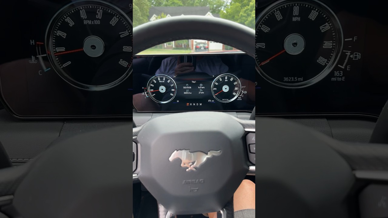 Every gauge 2024 Ford Mustang GT