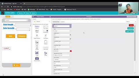 How to make area and perimeter calc in app lab part 1