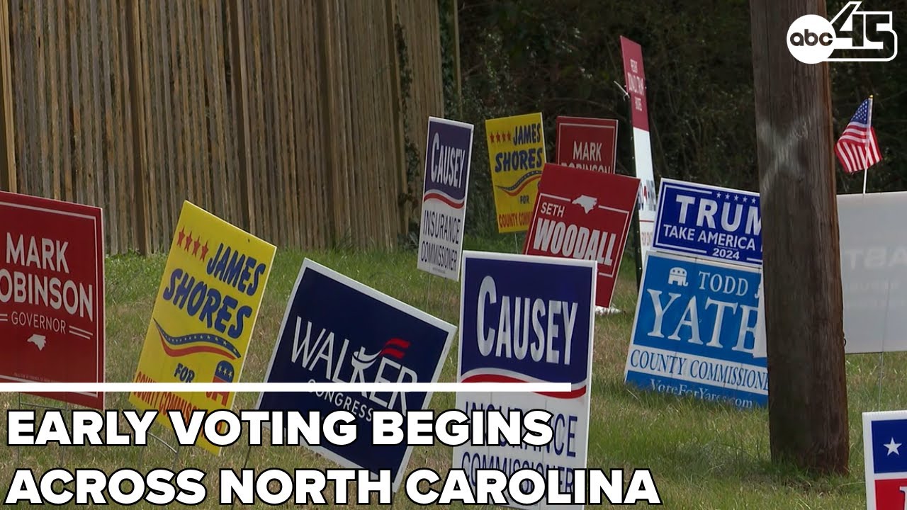 Early voting is underway in North Carolina, what trends say - YouTube