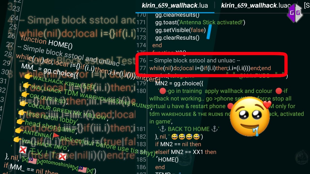 Use Code Block SStool And Unluac For Script Lua GG