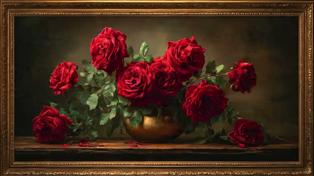 Valentine’s Day Roses 🌹 | Romantic TV Art Wallpaper for Love & Relaxation