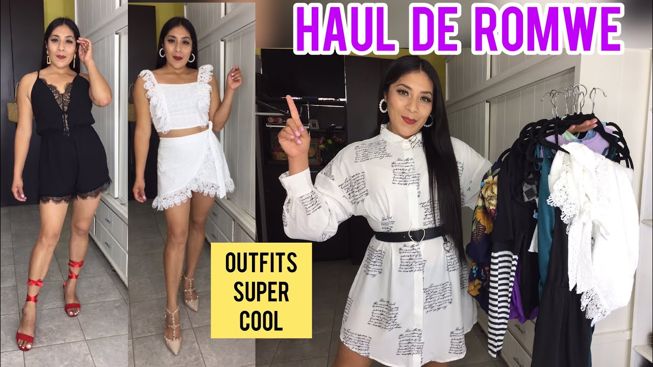 Romwe Ropa Outfits super lindos con ropa de ROMWE último haul de verano 😃 - YouTube