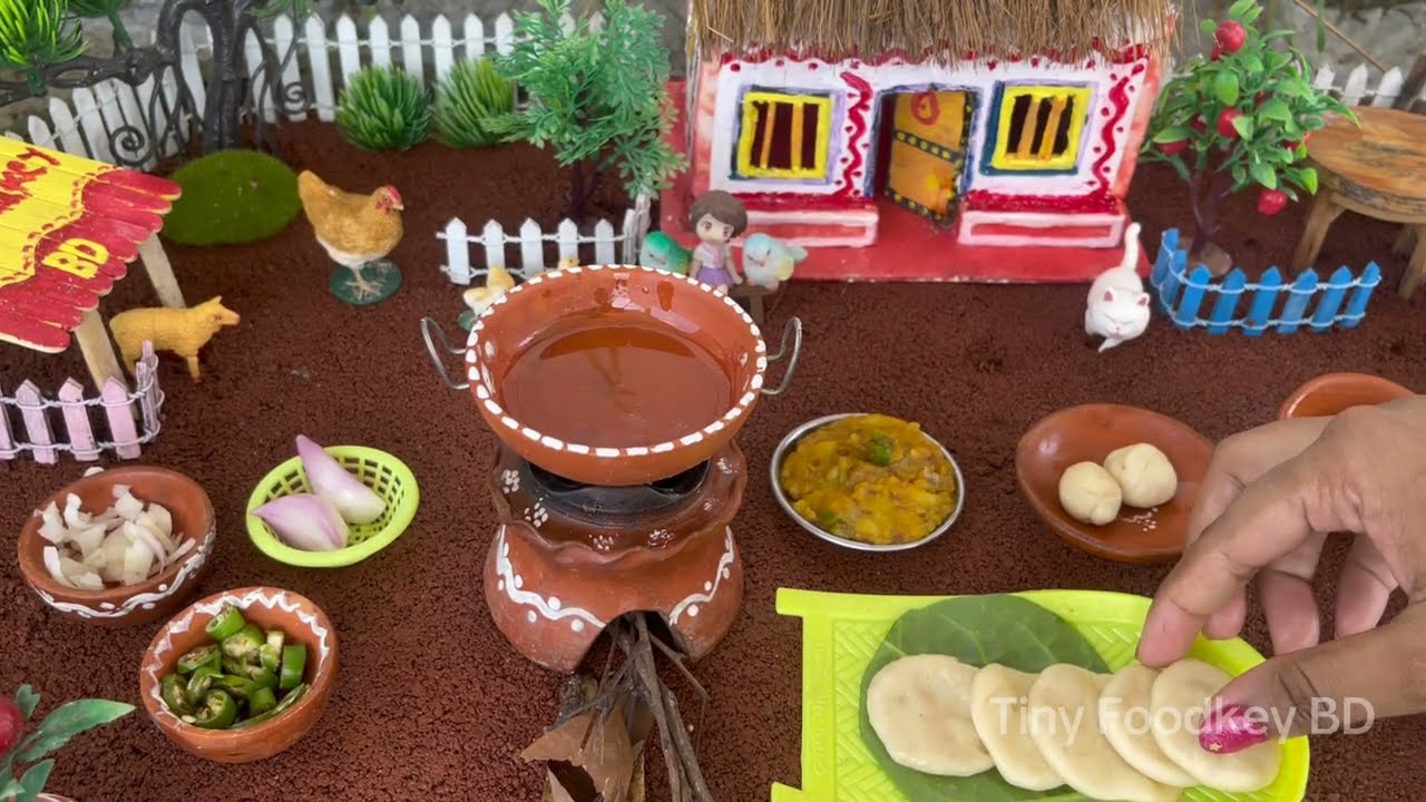 Miniature Cooking Show | Aloo Paratha & Puri Recipe | Traditional Village Food"