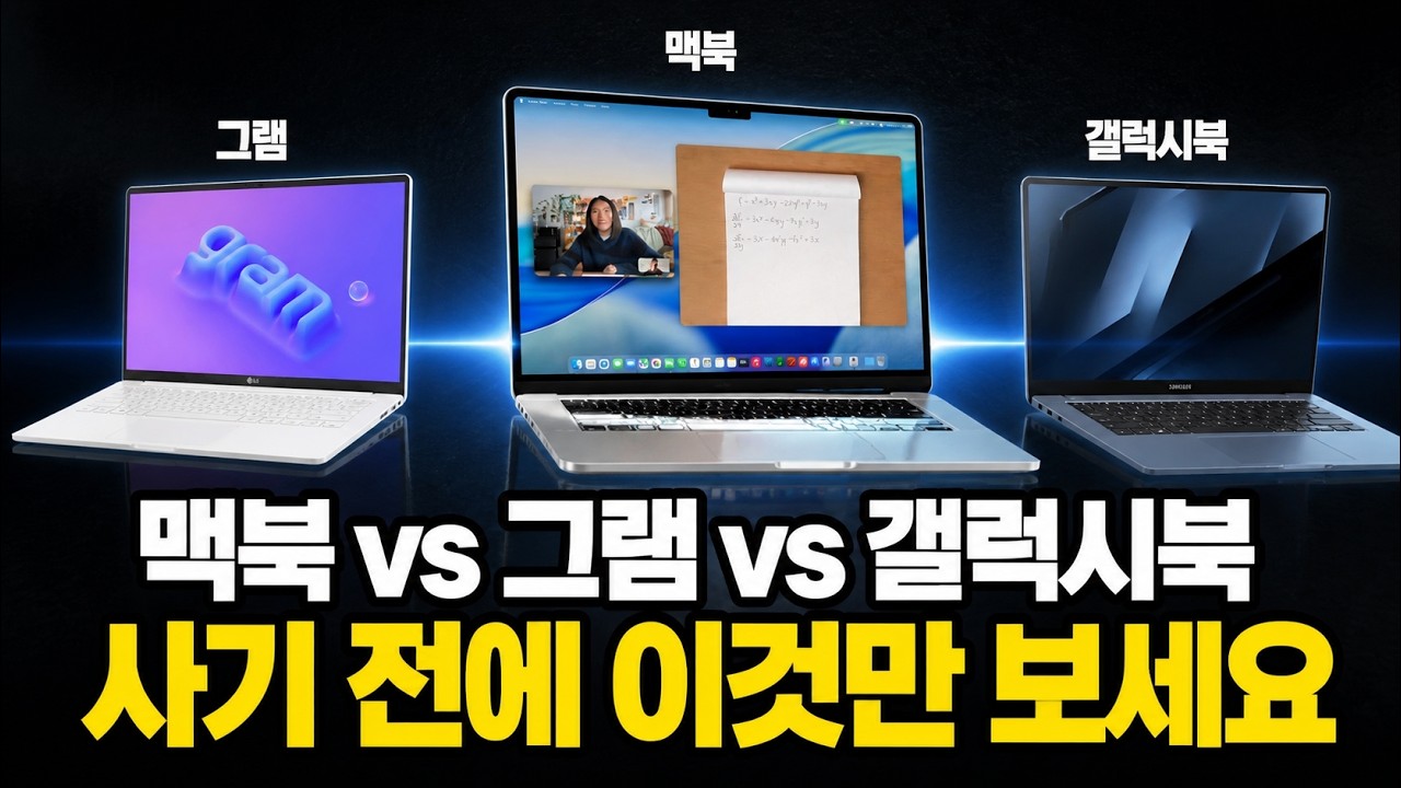 맥북 vs 그램 vs 갤럭시북6 |내 환경이면 답이 이미 정해져 | 비교 총정리