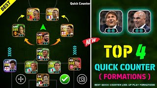 Top 4 Best Quick Counter Formations In eFootball 2027 🔥 | Best Formation eFootball 2027