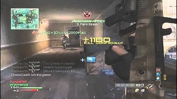 Mw3 Type 95 Rape 7 kill feed at end of game! Must See!