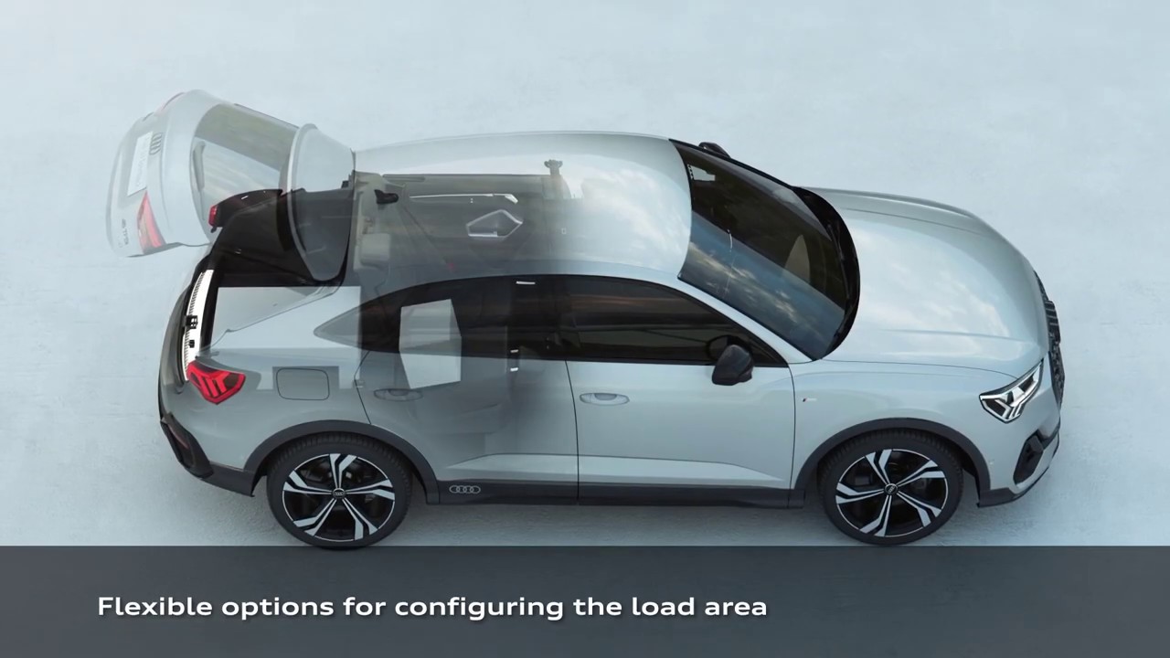 Audi Q3 Sportback loading and interior concept Animation 
