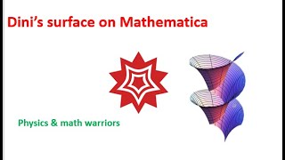 Dini’s surface on Mathematica