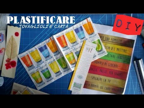 How to laminate paper without laminator - napkins, sheets of paper and  cardboard - YouTube