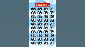 Seek and find 25🤔😯 with your eagle eyes.#seek #spot #eyetest #iqtest #gkquize #riddle #shorts #sec