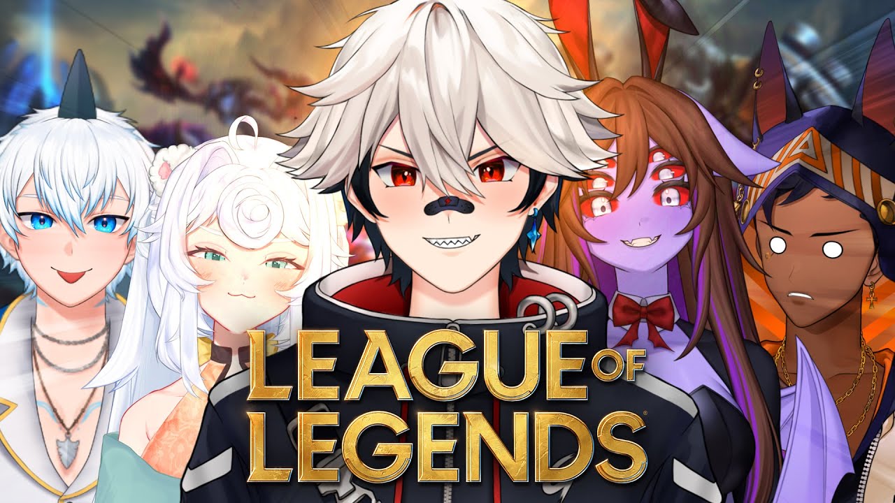 VTUBERS JOGAM LEAGUE OF LEGENDS com @DanteWill @OlisaLucas @iStevveCh @MiekoVT