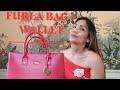 FURLA LINDA RED BAG REVIEW+WALLET/What's in my bag