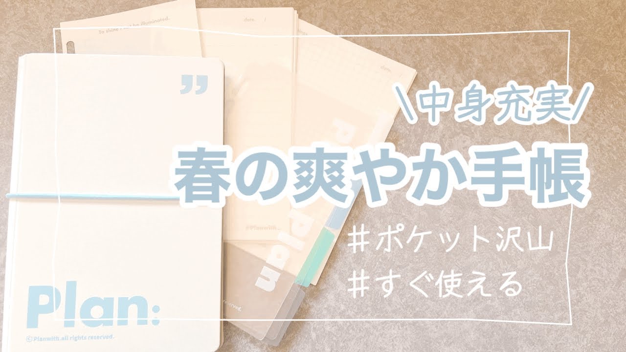 【購入品紹介】newバイブルサイズ手帳 コスパGood！使いやすそうな爽やかな手帳
