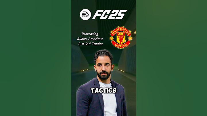 Recreating Ruben Amorim’s 3-4-2-1 Man United Tactic in FC 25! 🔴⚪️⚫️#eafc25 #fc25 #manchesterunited