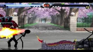 MUGEN: Stickman team vs Kaiju EX team