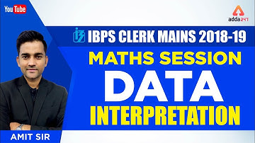 IBPS CLERK MAINS | Data Interpretation Questions | Maths session