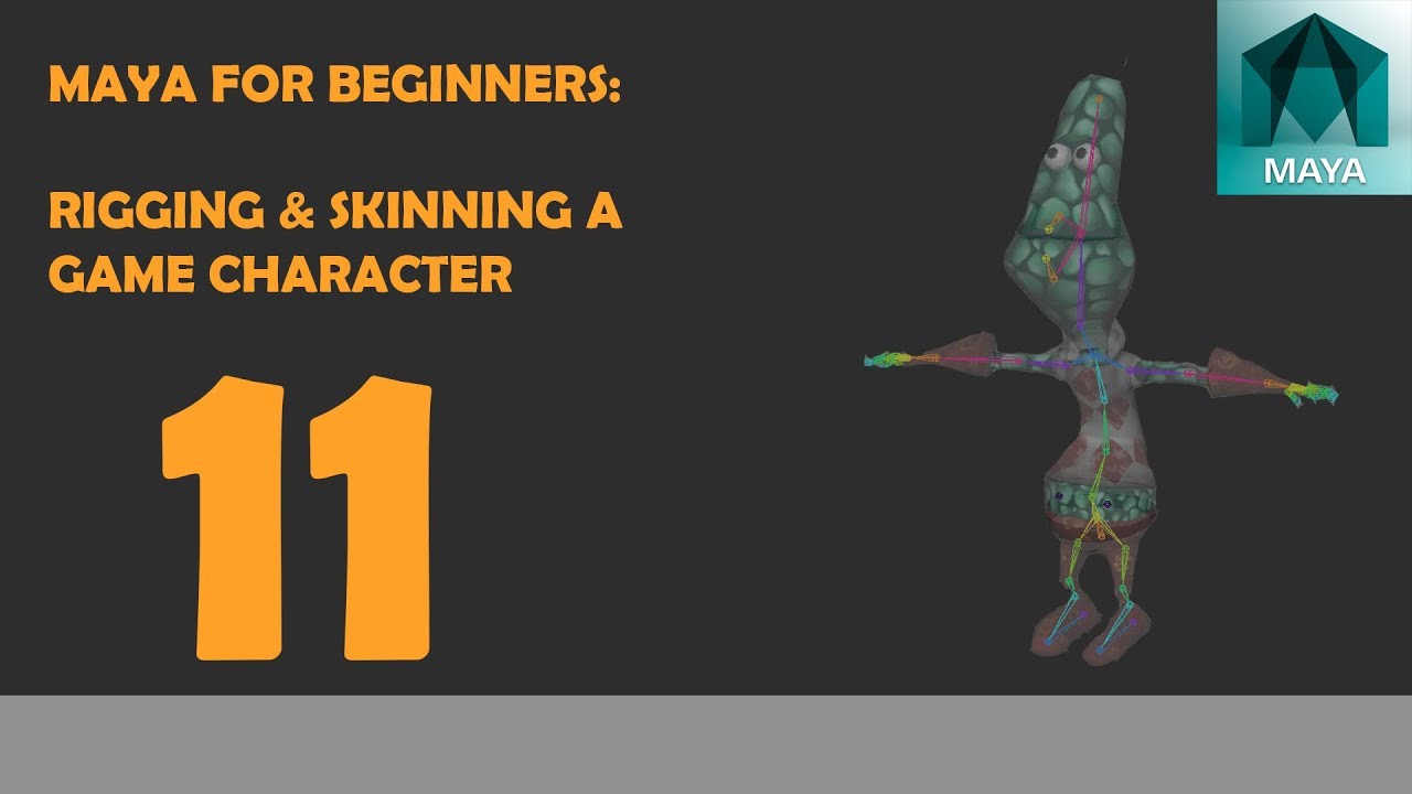 Rigging Character in Maya for Beginners Tutorial Part 11 - YouTube