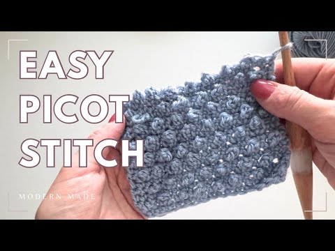 Learn to Crochet the Easy Picot Stitch thumbnail