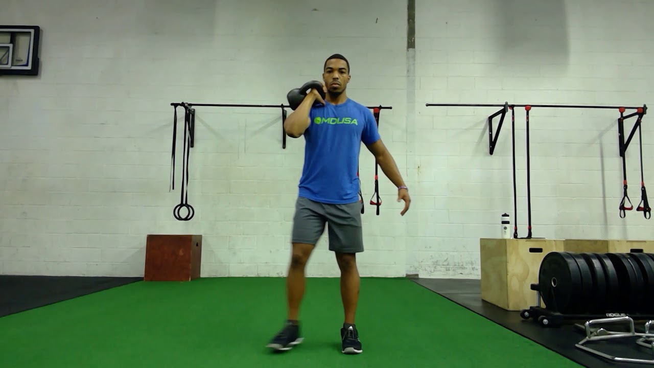 1 arm KB Rack Hold Lateral Lunge - YouTube