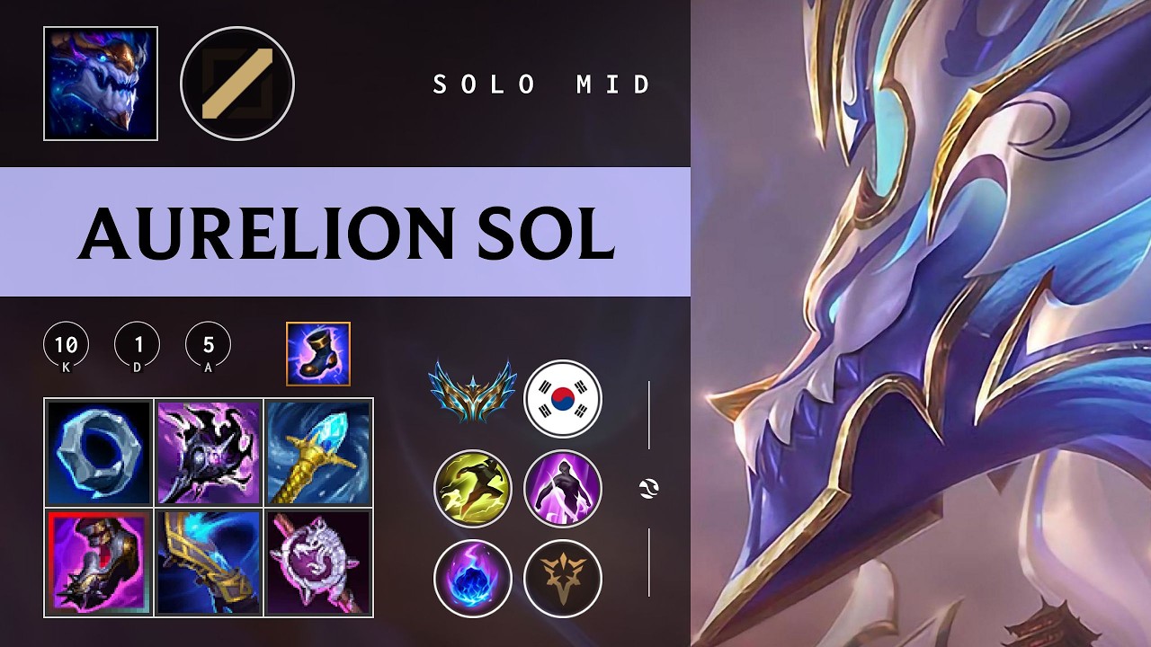 Aurelion Sol Mid vs Ahri - KR Challenger Patch 26.04