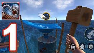 Survival on Raft: Ocean Nomad - Gameplay Walkthrough Episode 1 (iOS, Android)