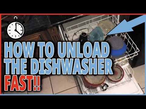 Video How To Unload A Dishwasher Fast! - How To Put Dishes Away Cleaned In An Automatic Dishwasher - youtube