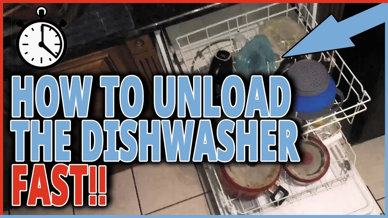 How To Unload A Dishwasher Fast! - How To Put Dishes Away Cleaned In An Automatic Dishwasher