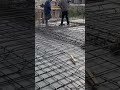 The process of tying the rebar frame #shorts #construction #civilengineering #rebarwork