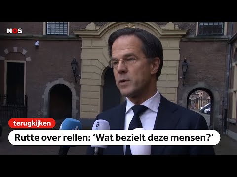 TERUGKIJKEN: Rutte veroordeelt 'crimineel geweld'