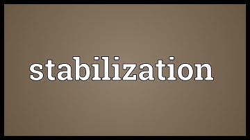 Stabilization Meaning
