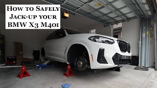 BMW Maintenance. How to Safely JackUp your 2022 BMW X3 M40i.