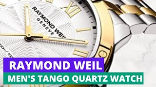 Raymond Weil Mens Tango Quartz Watch With Two-Tone-Stainless-Steel Strap