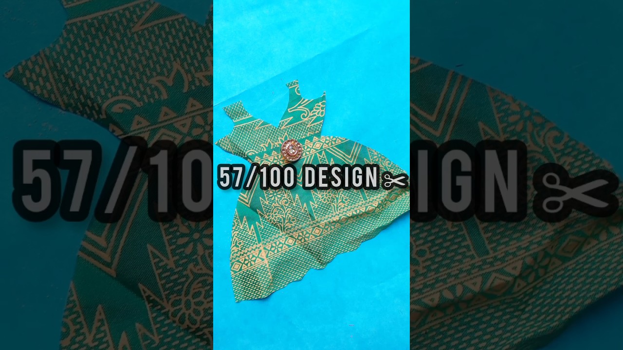 Easy Frock Cutting Tutorial ✂️ challenge 57/100