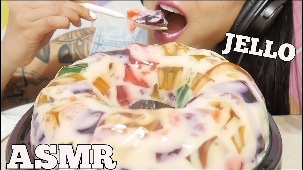 ASMR GIANT JELLO RING (SOFT RELAXING EATING SOUNDS) NO TALKING | SAS-ASMR sas squad asmr