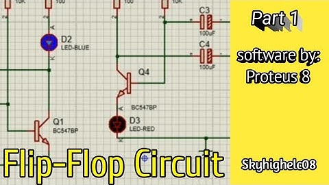 Cara membuat rangkaian FLIP-FLOP di software Proteus 8 (Part 1)