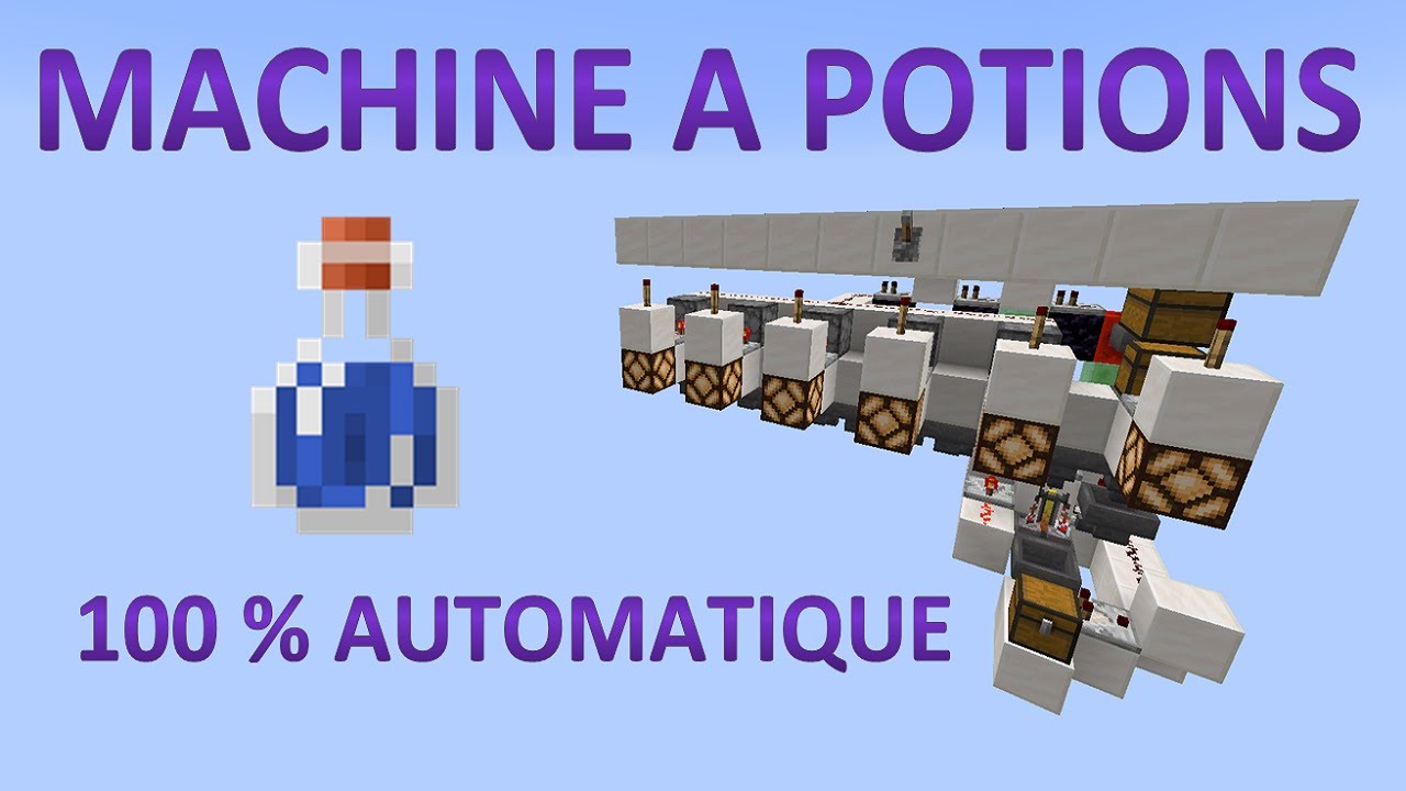 Usine à Potions 100% Automatique 🛠 Minecraft Java 1.16 🛠 Tutoriel - YouTube