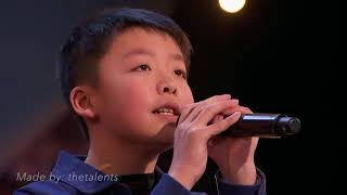 Jeffrey Li: 13-Year-Old Sings Incredible Rendition Of 'You Raise Me Up' - America's Got Talent 2018